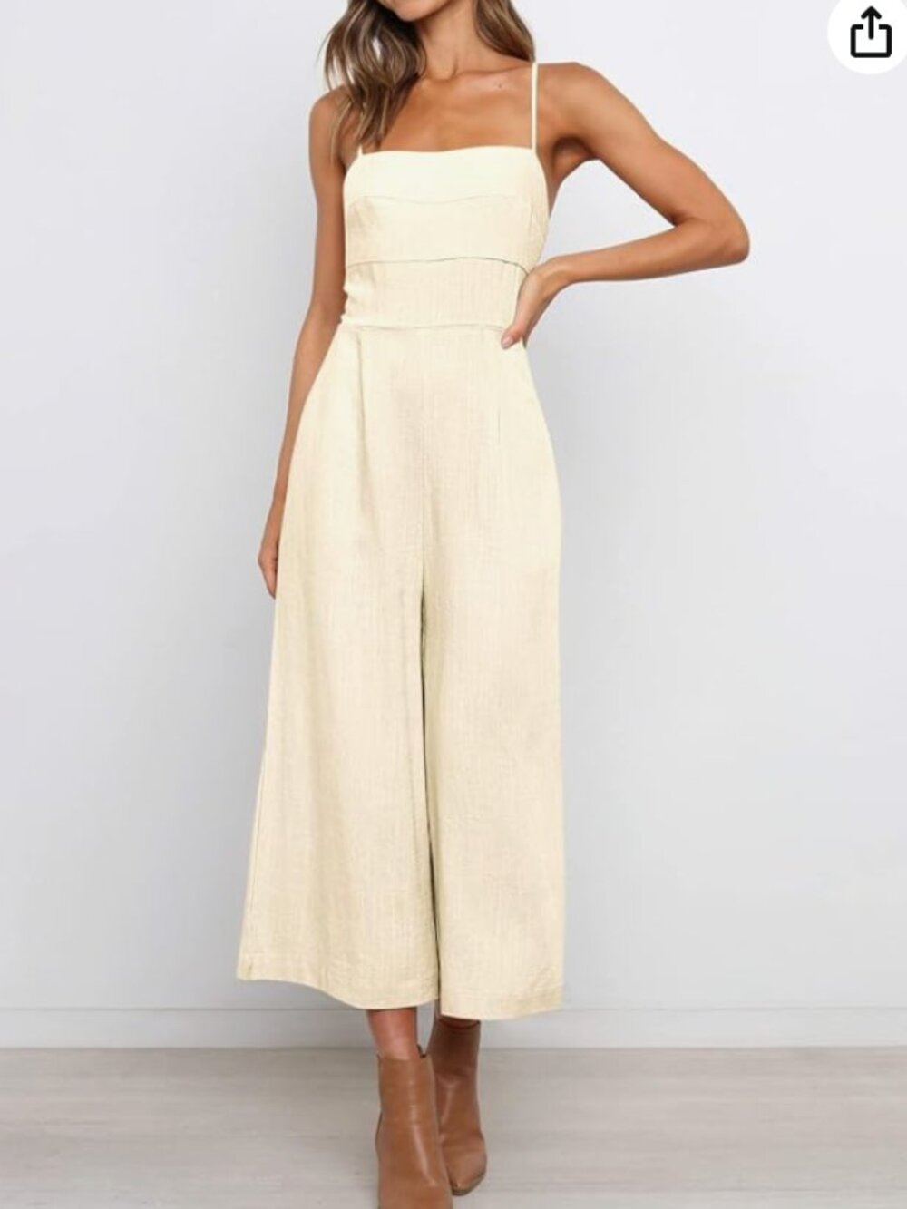 Navy spaghetti strap tie back dressy jumpsuit, new no tags